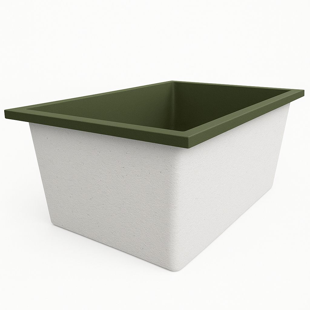 1500 L x 1050 W x 625 H. Bain profond. Omnitub Duo Extra 