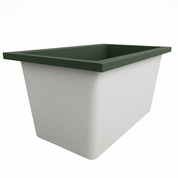 Omnitub Solo Supreme 1250 x 850 UK deep soaking tub 600mm depth rectangular - installed in bathroom 5