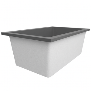 Omnitub Solo Extreme 1600 x 1050 handmade UK deep soaking tub 600mm depth wide rectangular - bathroom installation