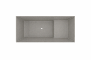 Baignoire à assise profonde 1100 L x 700 W x 1000 H Baignoire de trempage japonaise d'Omnitub