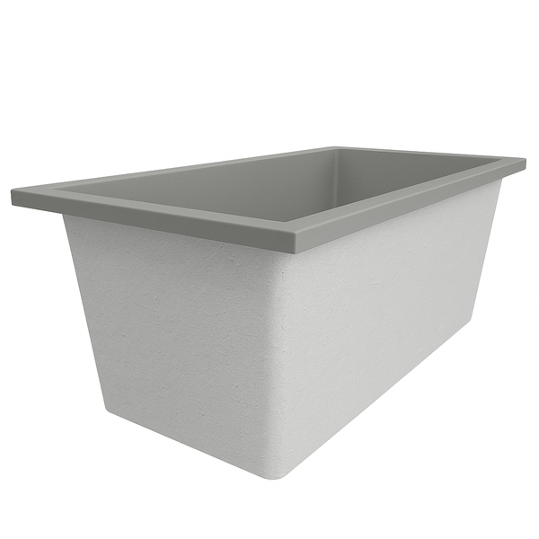 Omnitub 1500 x 800 deep soaking tub 600mm depth rectangular - installed in bathroom 5