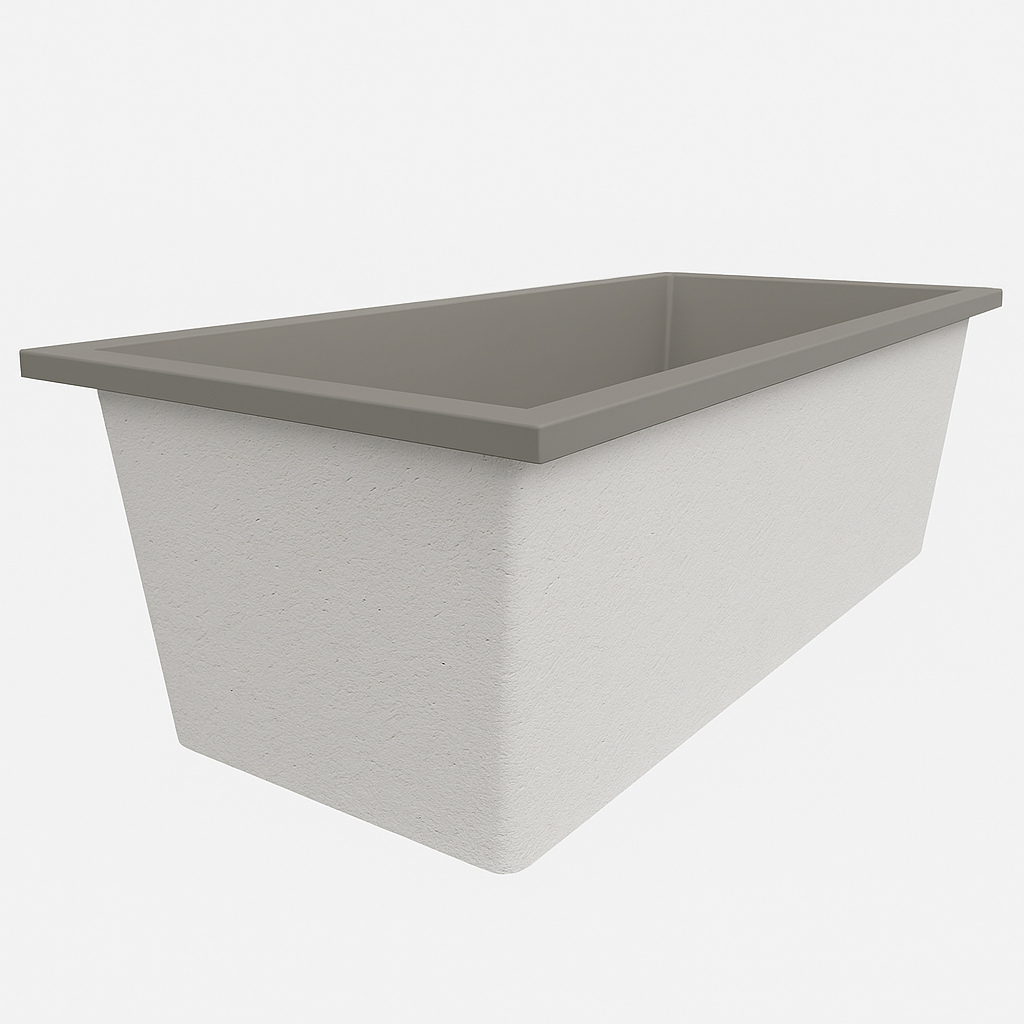 1900 L x 900 W x 625 H. Bain profond. Omnitub de luxe supplémentaire