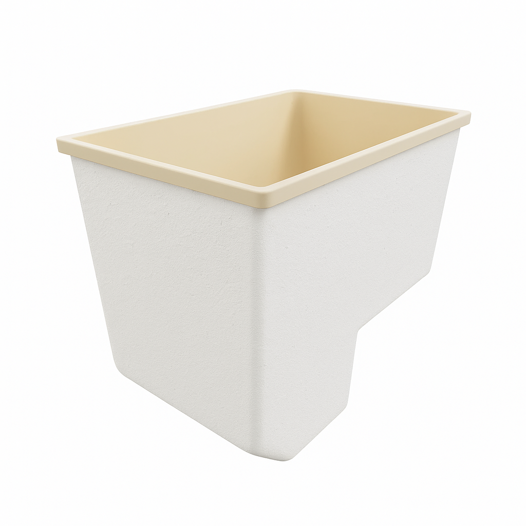 Deep Bathtub With Seat 1100 L x 700 W x 1000 Depth Handmade by Omnitub
