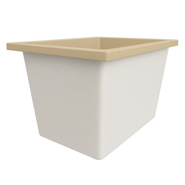 Omnitub Solo Max 1050 x 800 handmade UK deep soaking tub 600mm depth rectangular - installed in bathroom 5