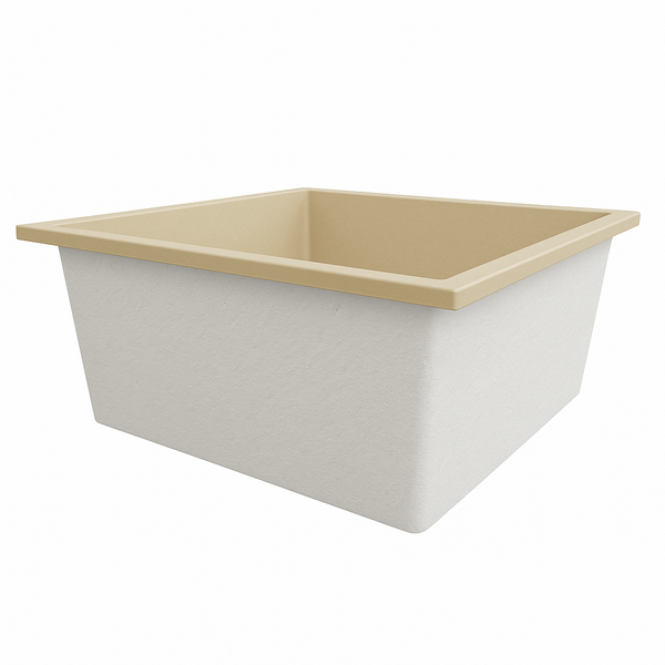 Omnitub 1600 x 1600 deep soaking tub 600mm depth extra large square - styled setting 4