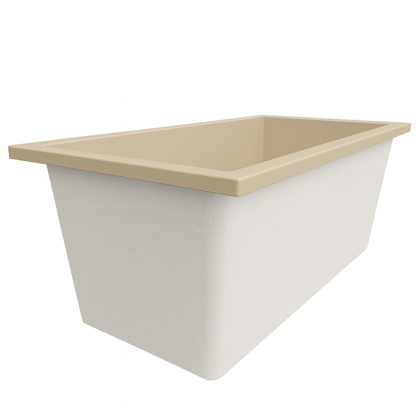Omnitub 1500 x 800 handmade UK deep soaking tub 600mm depth rectangular - styled setting 5