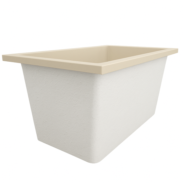 Omnitub Solo Supreme 1250 x 850 UK deep soaking tub 600mm depth rectangular - close-up detail 5