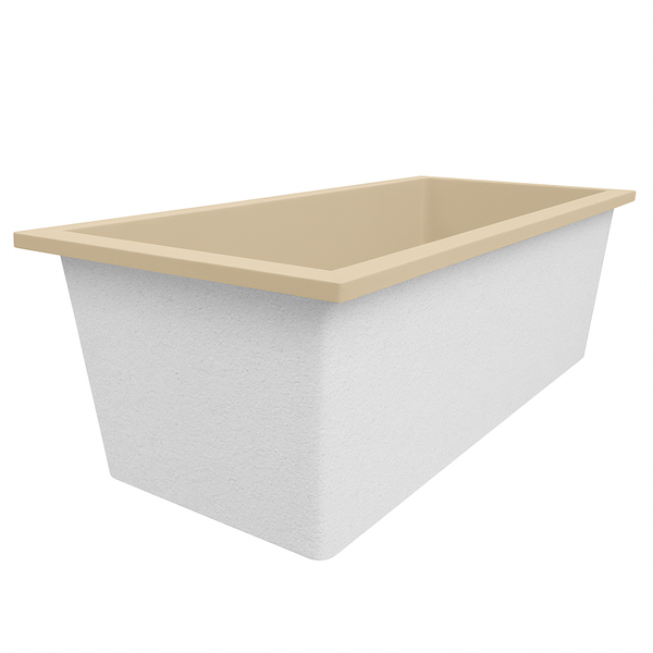 Omnitub 1900 x 900 UK deep soaking tub 600mm depth rectangular - product detail 4