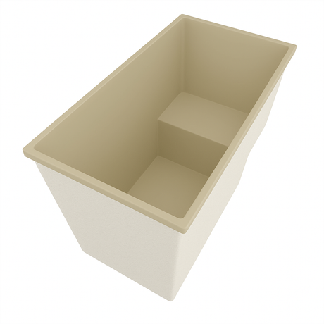 Deep Bathtub With Seat 1495 L x 800 W x 1000 Depth Handmade by Omnitub