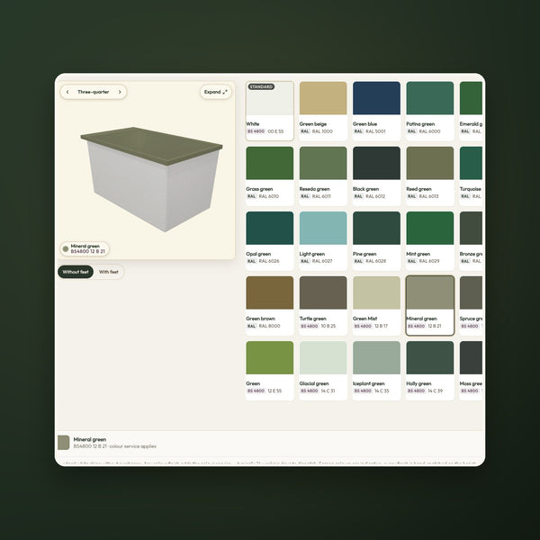 The OmniStudio builder — recolour your Omnitub live in 3D