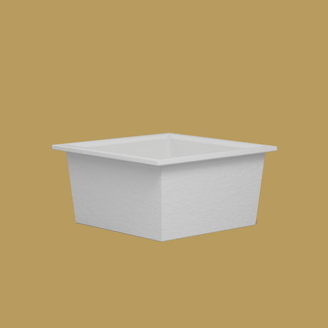 1200 x 1200 Deep Soaking Tub – 600mm Depth – Square – Omnitub — low corner [render:lowcorner:nofeet] [bg:brass]