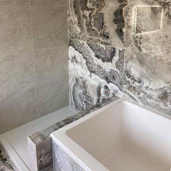 Omnitub Solo Plus 1250 x 1050 handmade UK deep soaking tub 600mm depth wide rectangular - additional view