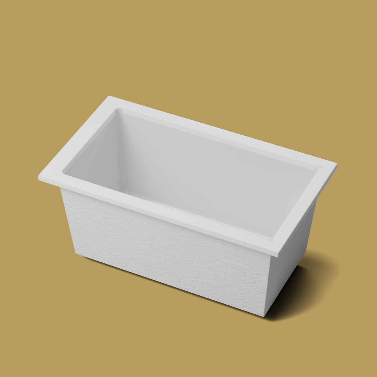1400 x 800 Deep Soaking Tub – 600mm Depth – Rectangular – Omnitub — hero on the feet kit [render:hero:feet] [bg:brass]