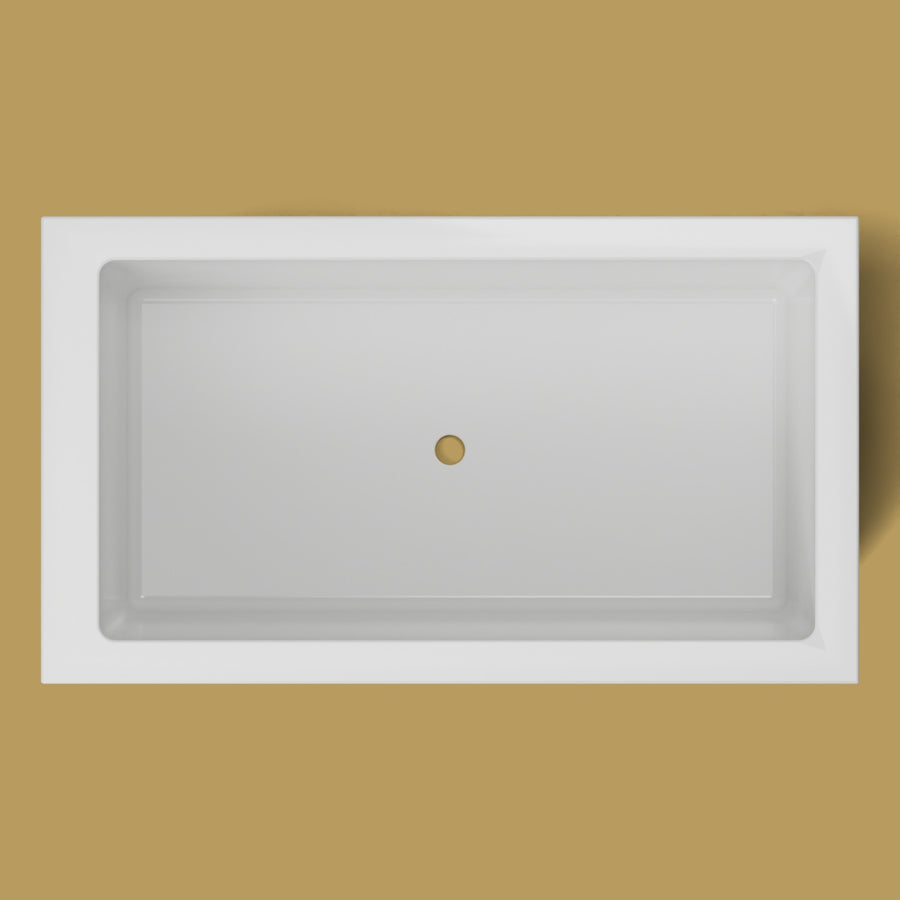 1400 x 800 Deep Soaking Tub – 600mm Depth – Rectangular – Omnitub — from above