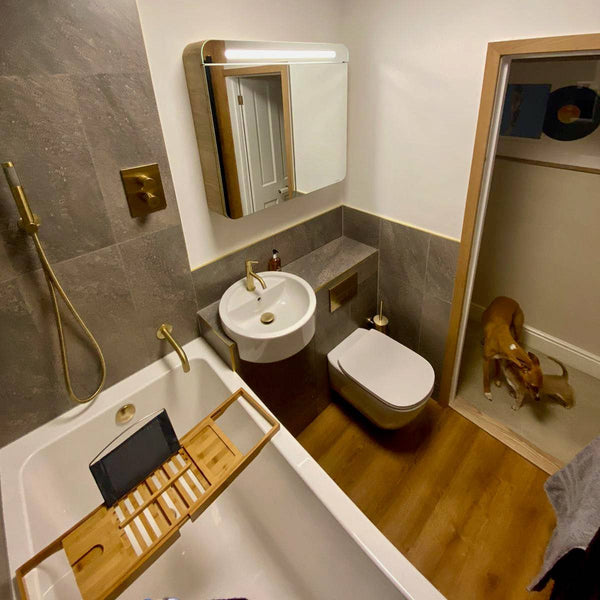 Omnitub 1500 x 800 handmade UK deep soaking tub 600mm depth rectangular - dimensions overview