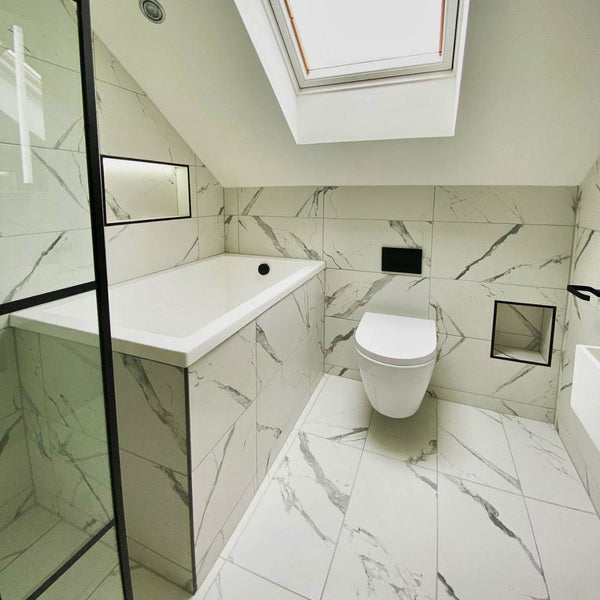 Omnitub 1500 x 800 handmade UK deep soaking tub 600mm depth rectangular - feature highlight