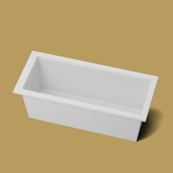 1700 x 750 Deep Soaking Tub – 600mm Depth – Rectangular – Omnitub — rim detail [render:rimdetail:nofeet] [bg:brass]