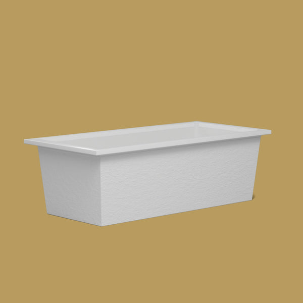 1900 x 900 Deep Soaking Tub – 600mm Depth – Rectangular – Omnitub — low corner [render:lowcorner:nofeet] [bg:brass]