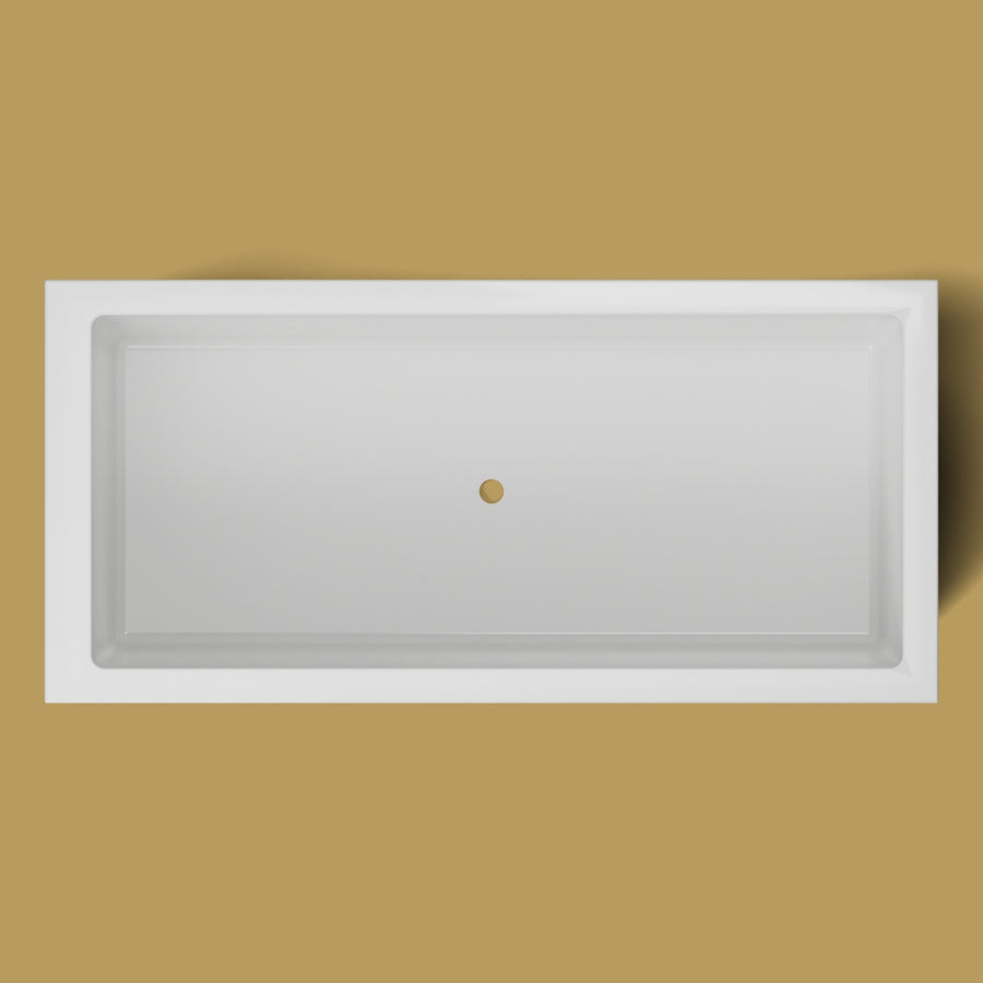 1900 x 900 Deep Soaking Tub – 600mm Depth – Rectangular – Omnitub — from above