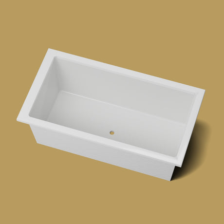 1750 x 950 Deep Soaking Tub – 600mm Depth – Wide Rectangular – Omnitub — looking in [render:lookin:nofeet] [bg:brass]