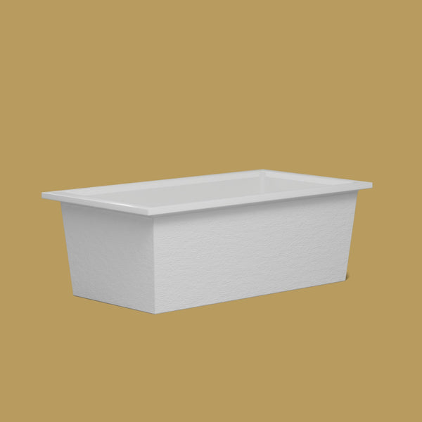 1750 x 950 Deep Soaking Tub – 600mm Depth – Wide Rectangular – Omnitub — low corner [render:lowcorner:nofeet] [bg:brass]