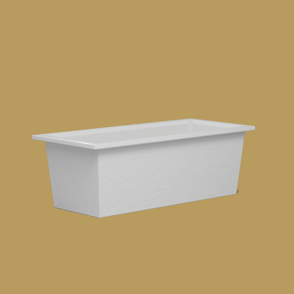 1800 x 800 Deep Soaking Tub – 600mm Depth – Rectangular – Omnitub — low corner [render:lowcorner:nofeet] [bg:brass]