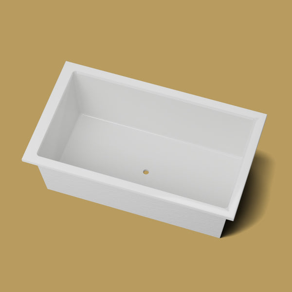 1800 x 1050 Deep Soaking Tub – 600mm Depth – Wide Rectangular – Omnitub — looking in [render:lookin:nofeet] [bg:brass]