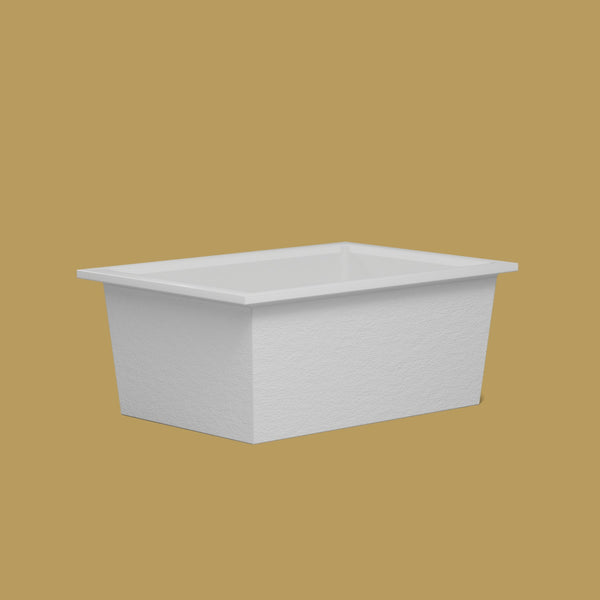 1500 x 1050 Deep Soaking Tub – 600mm Depth – Wide Rectangular – Omnitub — low corner [render:lowcorner:nofeet] [bg:brass]