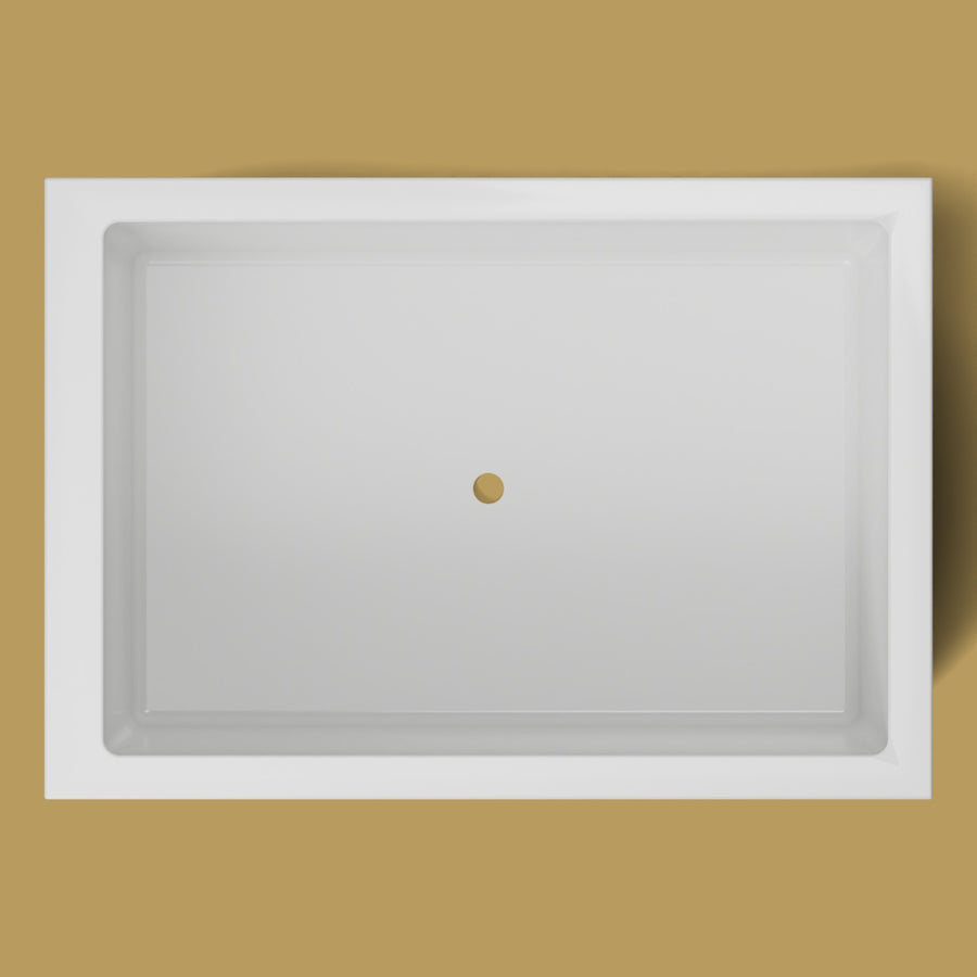 1500 x 1050 Deep Soaking Tub – 600mm Depth – Wide Rectangular – Omnitub — from above