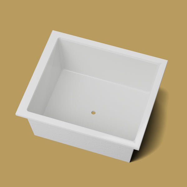 1400 x 1200 Deep Soaking Tub – 600mm Depth – Wide Rectangular – Omnitub — looking in [render:lookin:nofeet] [bg:brass]