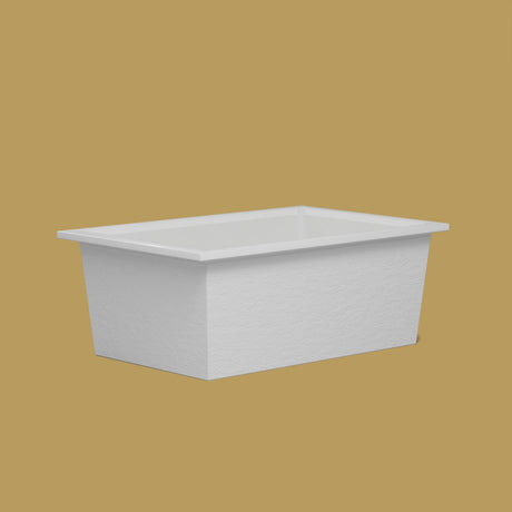 1600 x 1050 Deep Soaking Tub – 600mm Depth – Wide Rectangular – Omnitub — low corner [render:lowcorner:nofeet] [bg:brass]