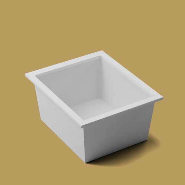 1250 x 1050 Deep Soaking Tub – 600mm Depth – Wide Rectangular – Omnitub — three-quarter [render:quarter:nofeet] [bg:brass]