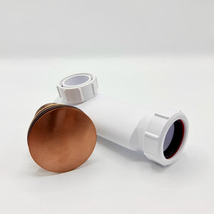 Push Down Waste No Overflow - Omnitub bathroom accessory - top-down view
