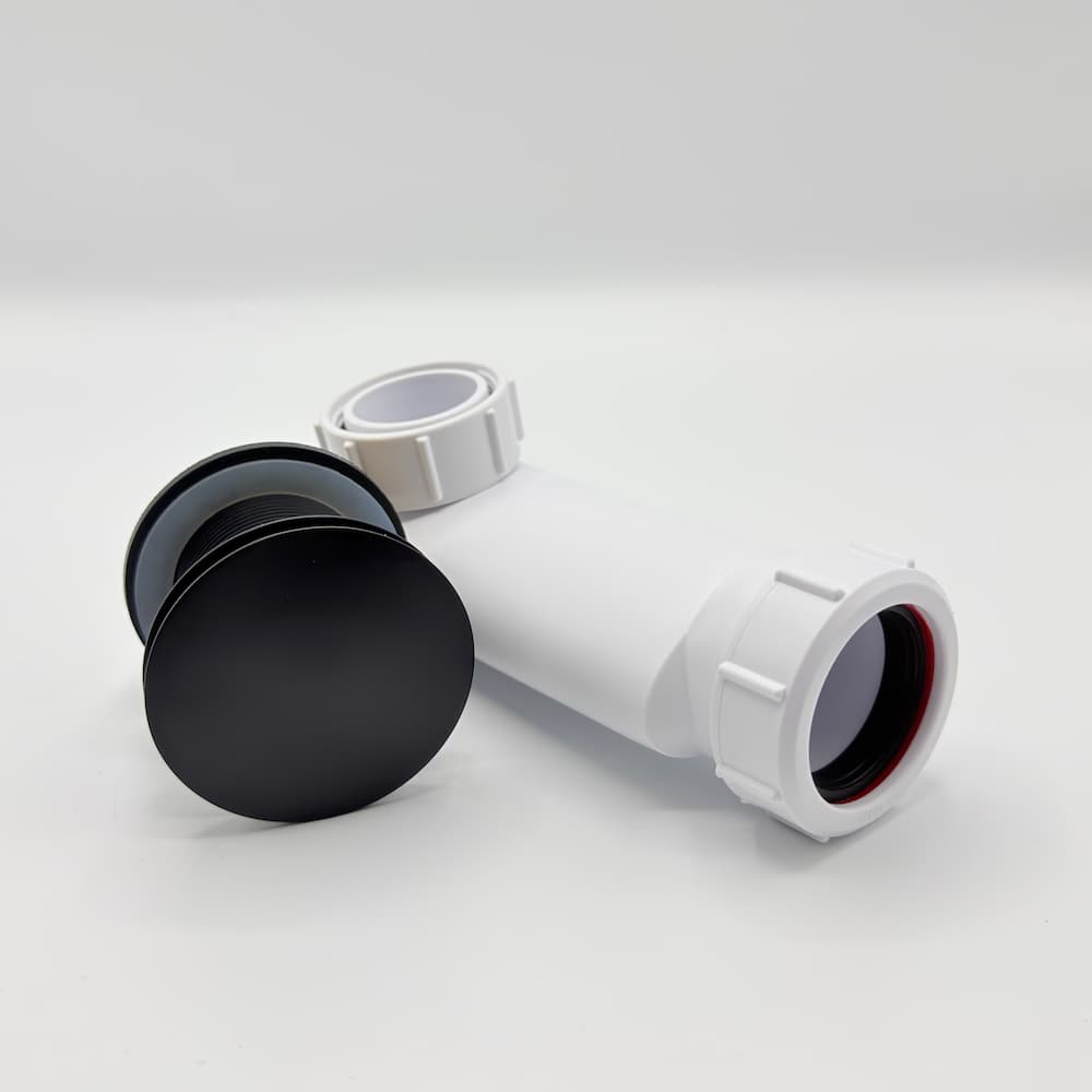 Push Down Waste No Overflow - Omnitub bathroom accessory - installed in bathroom