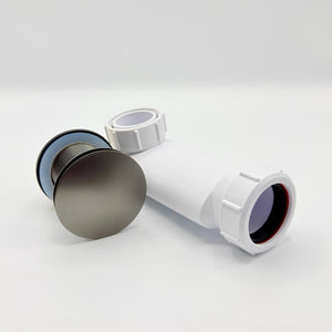 Push Down Waste No Overflow - Omnitub bathroom accessory - close-up detail