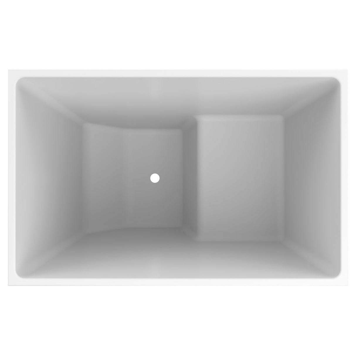Deep Bathtub With Seat 1100 L x 600 W x 1000 Depth Handmade by Omnitub