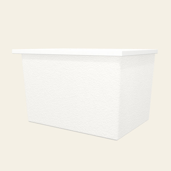 Omnitub Sheer 1000 deep soaking tub in white — Low hero