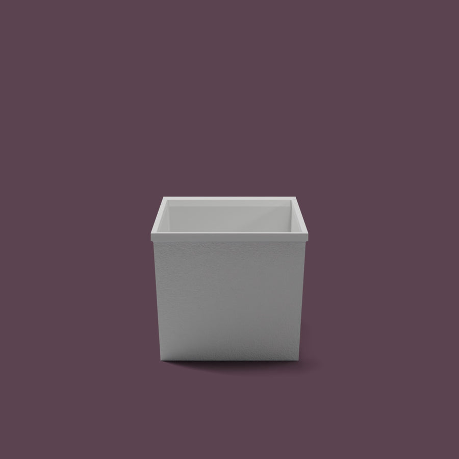 Omnitub Sheer – 1000 × 700 Deep Soaking Tub – 600mm Depth — end elevation
