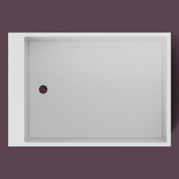 Omnitub Sheer – 1000 × 700 Deep Soaking Tub – 600mm Depth — from above [render:topdown:nofeet] [bg:deepaub]