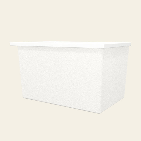 Omnitub Sheer 1100 deep soaking tub in white — Low hero