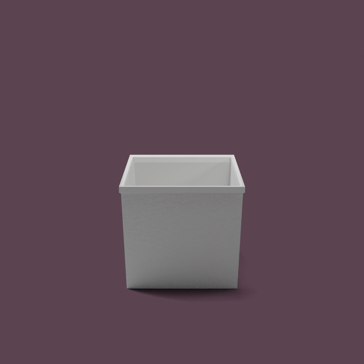 Omnitub Sheer – 1100 × 700 Deep Soaking Tub – 600mm Depth — end elevation [render:endelev:nofeet] [bg:deepaub]