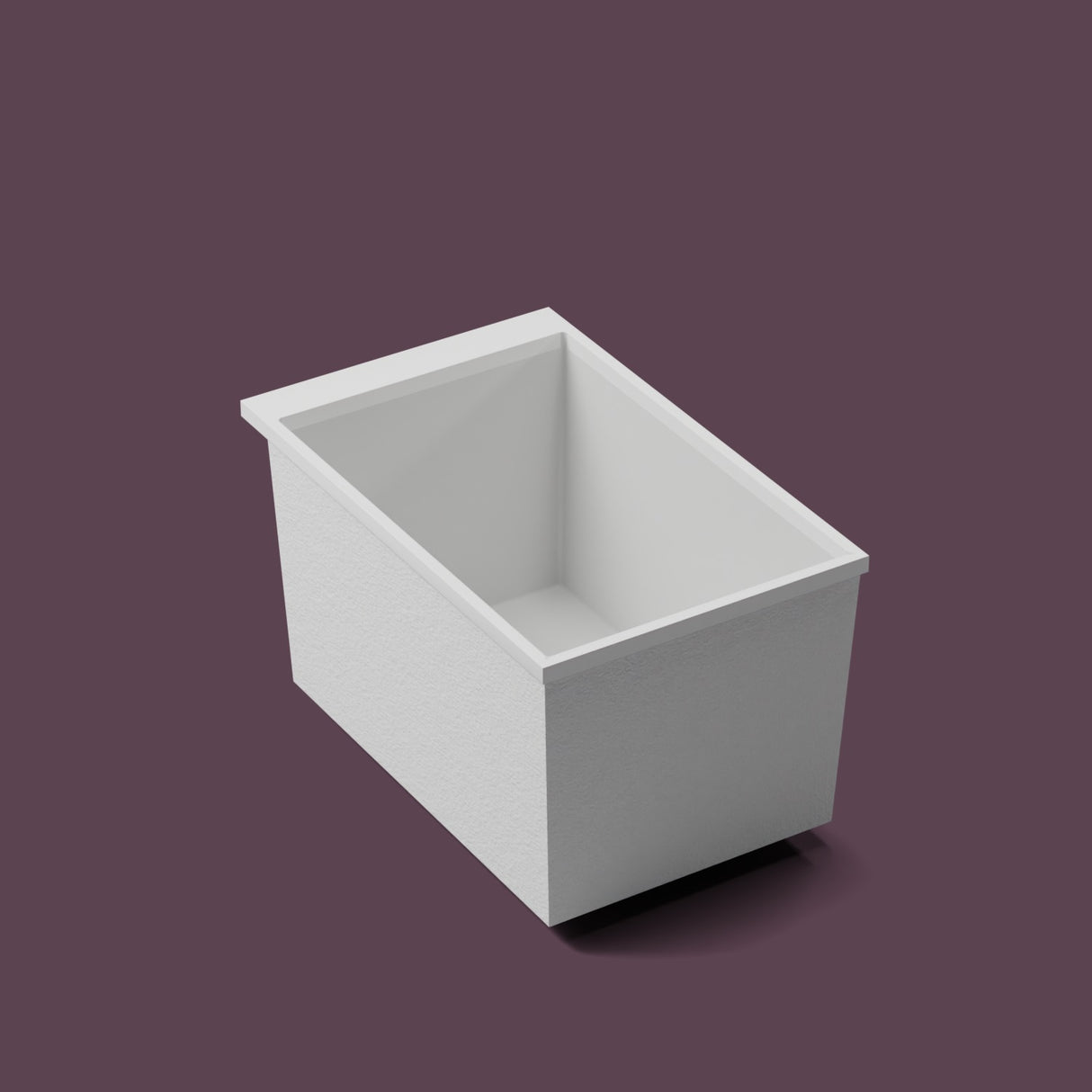 Omnitub Sheer – 1100 × 700 Deep Soaking Tub – 600mm Depth — three-quarter on the feet kit [render:quarter:feet] [bg:deepaub]