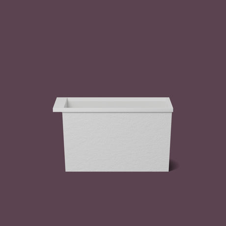 Omnitub Sheer – 1100 × 700 Deep Soaking Tub – 600mm Depth — side elevation [render:sideon:nofeet] [bg:deepaub]