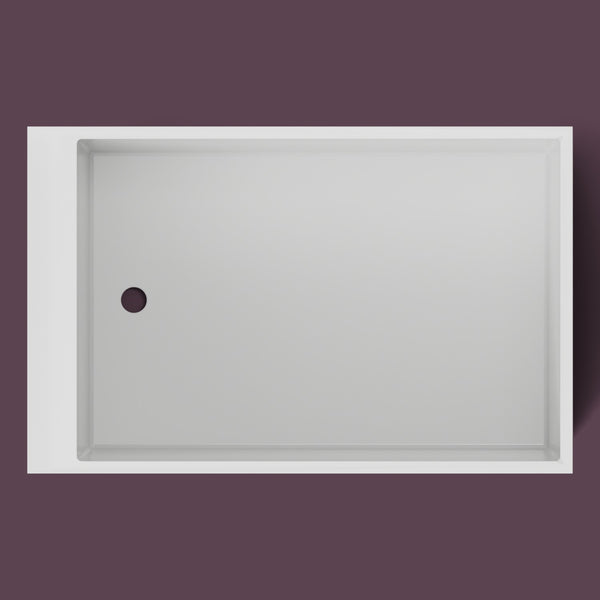 Omnitub Sheer – 1100 × 700 Deep Soaking Tub – 600mm Depth — from above [render:topdown:nofeet] [bg:deepaub]