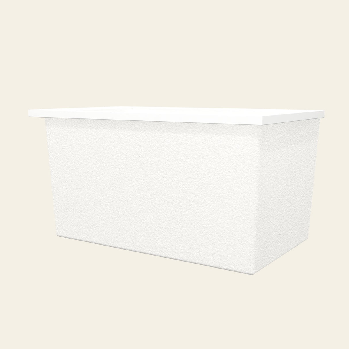 Omnitub Sheer 1200 deep soaking tub in white — Low hero