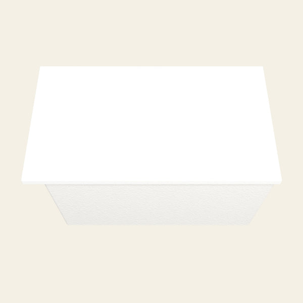 Omnitub Sheer 1200 deep soaking tub in white — Looking in