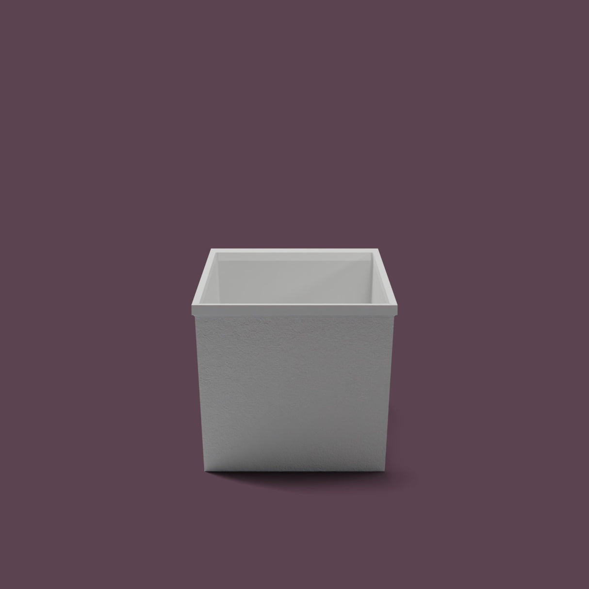Omnitub Sheer – 1200 × 700 Deep Soaking Tub – 600mm Depth — end elevation [render:endelev:nofeet] [bg:deepaub]