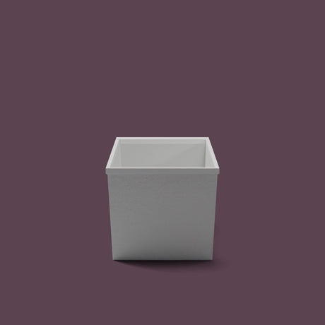 Omnitub Sheer – 1200 × 700 Deep Soaking Tub – 600mm Depth — end elevation [render:endelev:nofeet] [bg:deepaub]