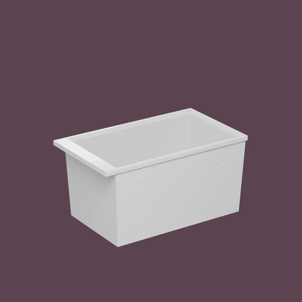 Omnitub Sheer – 1200 × 700 Deep Soaking Tub – 600mm Depth — side three-quarter [render:ext3q:nofeet] [bg:deepaub]