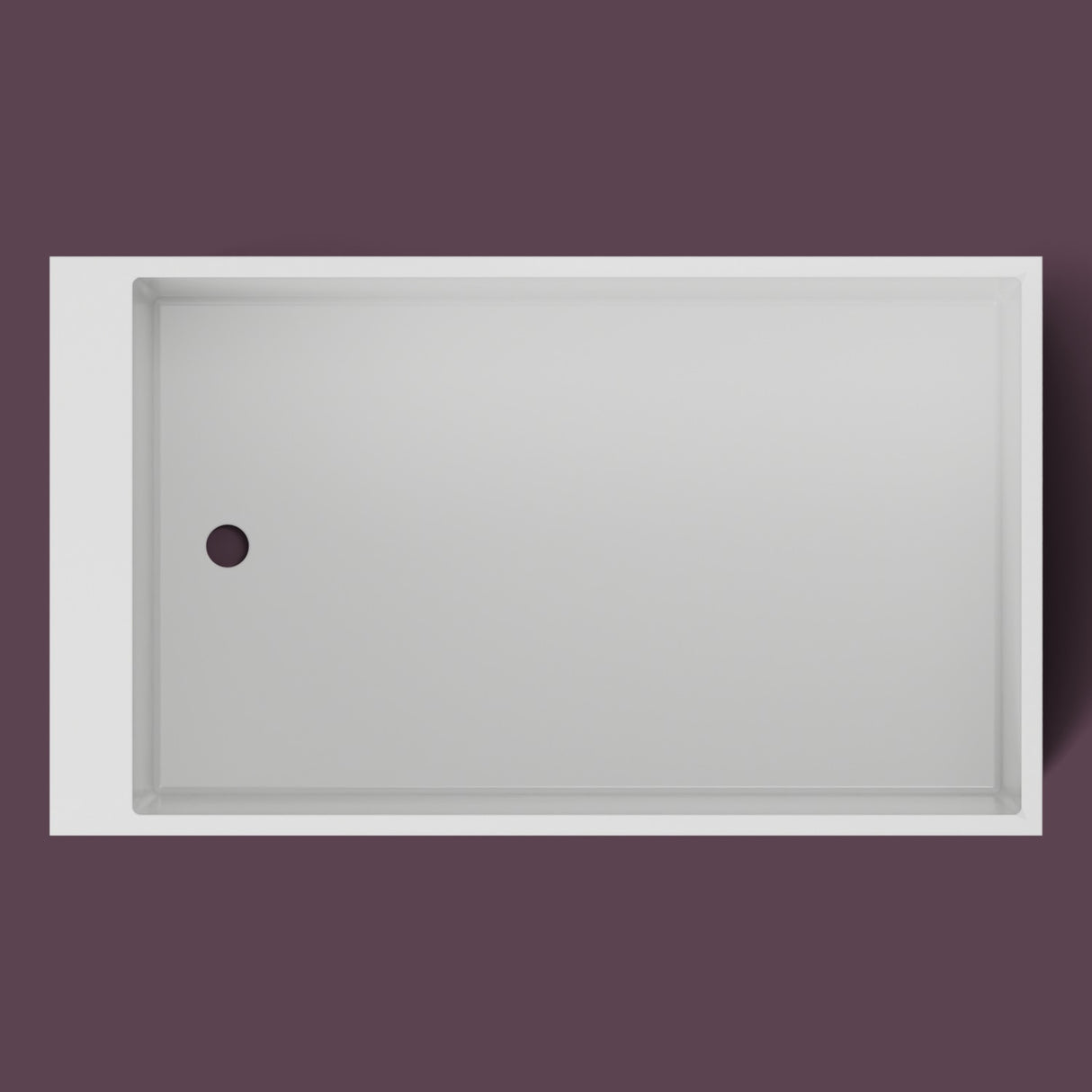 Omnitub Sheer – 1200 × 700 Deep Soaking Tub – 600mm Depth — from above [render:topdown:nofeet] [bg:deepaub]